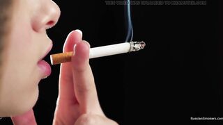 Ultra HD Russian Cutie Smokin' Cigarette Seaside