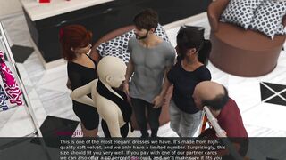 Being a Wife 14 Shopping with Her Spouse, Bawdy Wife Christine Plays Indecent Games with the Old Helper