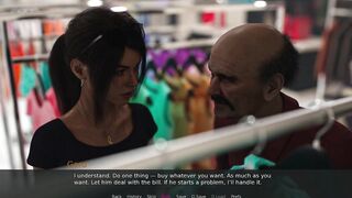 Being a Wife 14 Shopping with Her Spouse, Bawdy Wife Christine Plays Indecent Games with the Old Helper