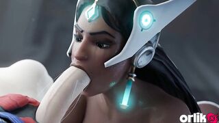 Symmetra Loves Large Weenie in Her Booty - CG Overwatch Anal Animation