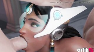 Symmetra Loves Large Weenie in Her Booty - CG Overwatch Anal Animation