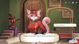 Hotel Tales Gameplay Part three - Helping Nikki Type the Suitcases and Bathe Griselda the Huntress