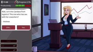 Cutie with large melons and large booty takes monster knob - barely working gameplay level three