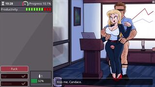 Cutie with large melons and large booty takes monster knob - barely working gameplay level three