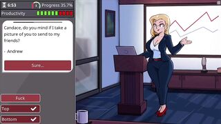 Cutie with large melons and large booty takes monster knob - barely working gameplay level three
