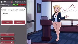 Cutie with large melons and large booty takes monster knob - barely working gameplay level three
