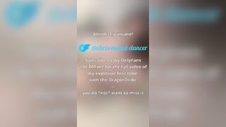 Squirting Like Insane Trying My Recent Biggest Dragon Sex-toy