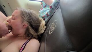Cum discharged on face, drink!