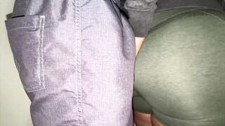 This babe Unintentionally Touches a Stranger's Large Shlong in the Queue