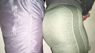 This babe Unintentionally Touches a Stranger's Large Shlong in the Queue