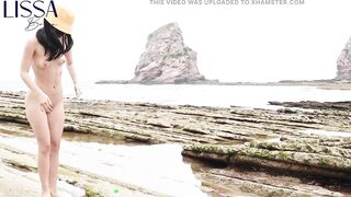 Golden Shower on Nudist Beach