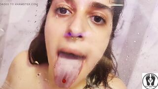 Massaging and Soaping My Melons and Cunt Glasschord Booty Titties