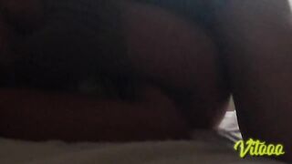 I've my beauty subdued in daybed—that babe widens her legs for me