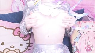 Shy gal satisfying her vagina - NEEDY STREAMER OVERLOAD cosplay