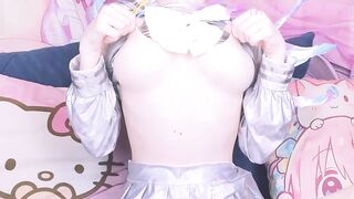 Shy gal satisfying her vagina - NEEDY STREAMER OVERLOAD cosplay