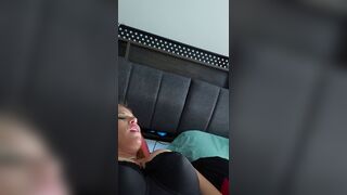 blond mother i'd like to fuck takes solo fun with large bazookas