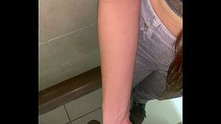 Banged by a stranger in a bar baths out of a cock-sock!