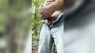 Backyard Solo Play – Jerking Off Outside Until Large Finish