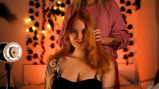 ASMR Soft lesbo massage for these who love sensuality