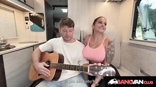 BANGVAN - Breasty mother I'd like to fuck Jennifer Mendez and Hung Guitar Player