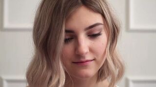 Breasty golden-haired virgin Tieny Mieny loses her virginity