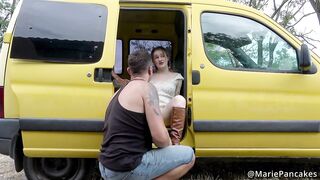 Blond Nympho Lost Her Phone, Stranger Gives Her A Double Load Of Cum & ATM