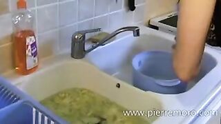 A french pair masturbating