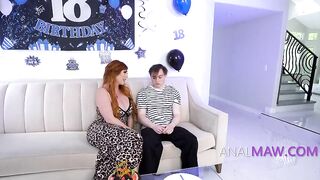 Large Ass Ginger mother I'd like to fuck Allows Stepson To Screw Her In The BOOTY (ANAL)