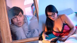IT ENDS BADLY! Breasty Woman Shares a Couch with Her Lustful Stepson