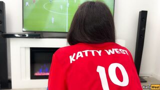 Katty West Gets Anal Banged During the time that Watching the World Cup