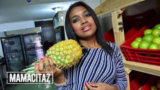 Mamacitaz - Large Butt Lalin girl Luisa Chocolate Gets Her Black Cunt Railed