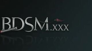 BDSM XXX Big breasted subs are tied up and pumped before squirting