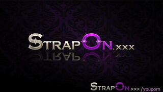 StrapOn Gina Devine fucking a guy in the ass with strapon cock