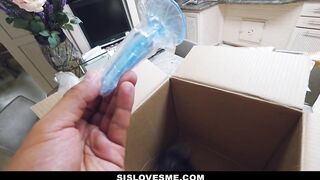 Bratty stepsister gets fooled into sucking dong