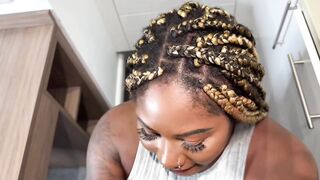 POV Black Xeinna Rose Screwed in Kitchen by MrRizzPOV