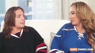 Unleash your wants on your stepmom's cootchie with some super sexy hardcore porn! The biggest-boobed mother I'd like to fuck Richelle Ryan likes having super-wicked fuckfest with her young stepson after hockey games.