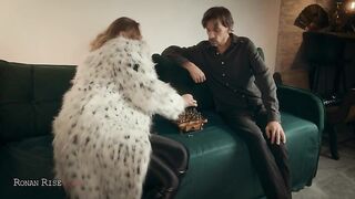 Furry Coat Female-dom Owns Loser’s Huge Weenie After Chess – Greedy Tugjob, Amazon Ride & Cum Swallowing