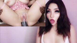 Blond with a large butt gets an intensive anal from a large BBC - Visit the "Ai sexy experience" channel to see the full episode