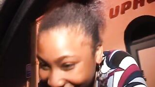 Ebony bitch getting boned