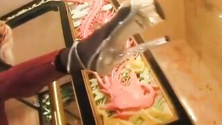 Foot Licked German Bae in Hose Teasing Lover