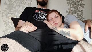 The Cutie Dozed Off On Her Boyfriend's Lap And Was Banged In Her Throat