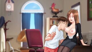 Miss bissette lastly screws Anon - summer time saga gameplay part two