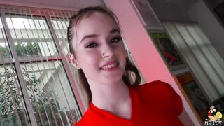College girl Hazel Moore is the ass bitch!