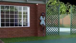 "The anal church" the nice-looking teen Rori gets a massive shemale hentai knob in her butt