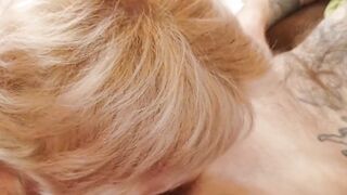 Stripped Stepmom with Large Boobs Sucks My Wang Whilst I'm Sitting in an Armchair