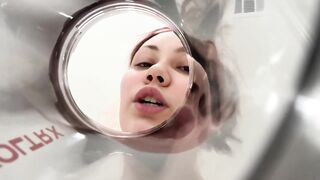 Giantess Swallows U in Coffee