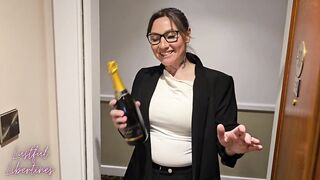 Cum hungry hotel receptionist enticed me as my wife showered in the next room