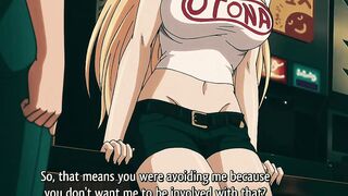 Blond with Giant Melons and Glasses Likes to Have Sex in the Washroom