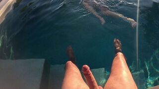 #352 Insanely Cute Diana, Poolside Oral pleasure