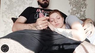 The Angel Dozed Off On Her Boyfriend's Lap And Was Screwed In Her Throat